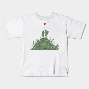 Banksy Kids On Guns Hill by US dollar Kids T-Shirt